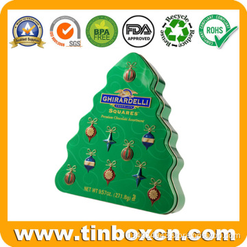 Christmas Tin Box For Gift Packaging